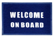 PVC mat "Welcome on Board"